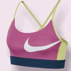 Nike Indy Bra pink yellow blue MEDIUM